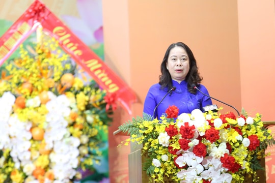 Phó Chủ tịch nước Võ Thị Ánh Xuân dự Đại hội Thi đua yêu nước tại Hà Tĩnh