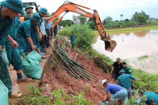 Bắc Ninh: Công bố tình huống khẩn cấp với hơn 12km đê bị sạt lở