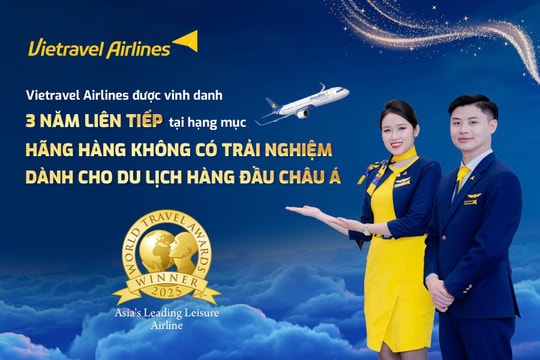 Vietravel Airlines được vinh danh là Hãng hàng không có trải nghiệm dành cho du lịch hàng đầu Châu Á