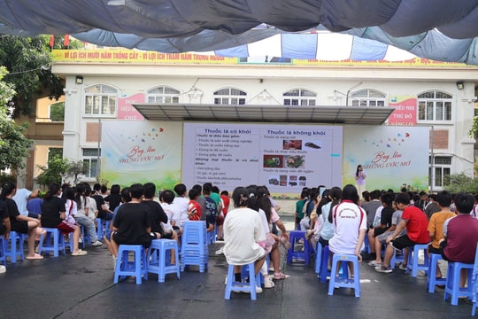 Phòng chống tác hại thuốc lá điện tử cho học sinh là nhiệm vụ thường xuyên, liên tục của nhà trường