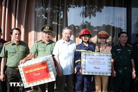 Tổng Bí thư Tô Lâm kiểm tra công tác khắc phục hậu quả bão, lụt tại Thái Nguyên