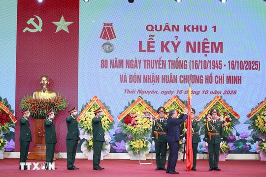 Tổng Bí thư Tô Lâm: Chăm lo xây dựng Lực lượng vũ trang Quân khu 1 vững mạnh toàn diện