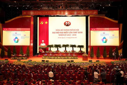 Đại hội đại biểu Đảng bộ thành phố Hà Nội lần thứ XVIII, nhiệm kỳ 2025-2030 Khẳng định vai trò tiên phong, gương mẫu của Đảng bộ Thủ đô