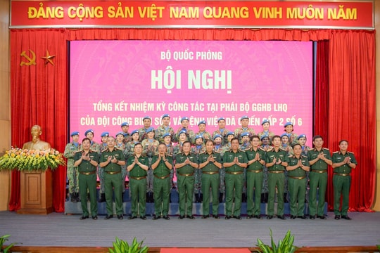 Đội Công binh số 3 và Bệnh viện Dã chiến cấp 2 số 6 hoàn thành xuất sắc nhiệm kỳ gìn giữ hòa bình Liên Hợp Quốc