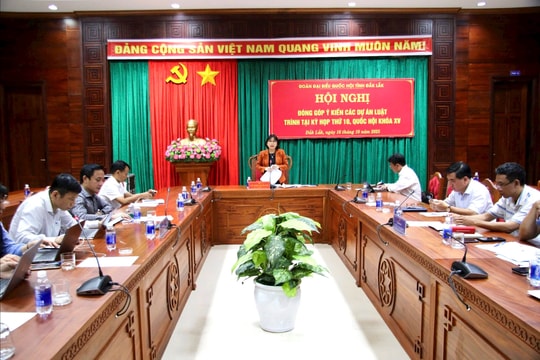 Đoàn ĐBQH tỉnh Đắk Lắk: Góp ý hoàn thiện các dự thảo luật về công nghệ cao, chuyển đổi số và sở hữu trí tuệ