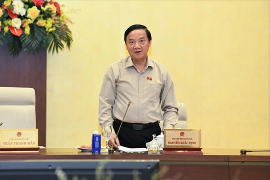 Phó Chủ tịch Quốc hội Nguyễn Khắc Định chủ trì họp chuẩn bị tổ chức Diễn đàn về xây dựng pháp luật