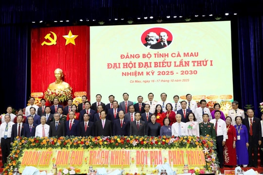 Bế mạc Đại hội đại biểu Đảng bộ tỉnh Cà Mau lần thứ I, nhiệm kỳ 2025 - 2030