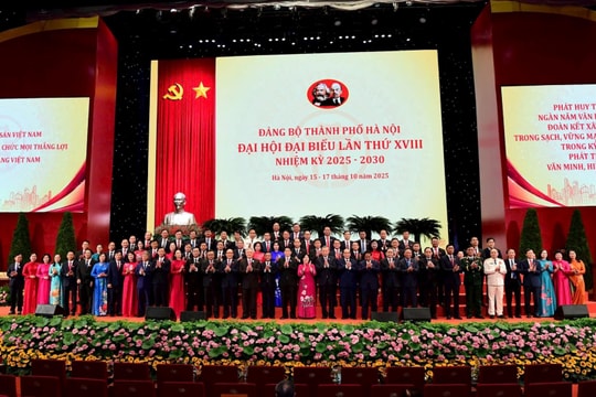 Danh sách Ban Thường vụ Thành ủy Hà Nội khóa XVIII