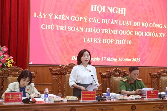 Đoàn ĐBQH Đắk Lắk góp ý các dự án luật do Bộ Công an chủ trì soạn thảo