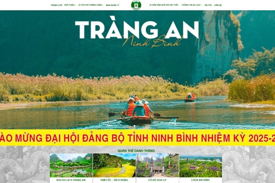 Ninh Bình chuyển đổi số nâng tầm và lan tỏa giá trị di sản