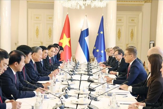 Tổng Bí thư Tô Lâm hội đàm với Tổng thống Phần Lan Alexander Stubb