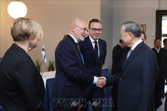 Tổng Bí thư Tô Lâm gặp một số doanh nghiệp tiêu biểu của Phần Lan