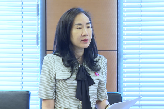 ĐBQH Đoàn Thị Thanh Mai (Hưng Yên) phát biểu tại tổ 9, ngày 21/10/2025