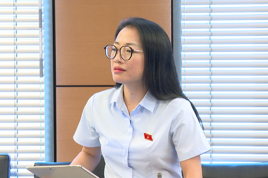 ĐBQH Trần Khánh Thu (Hưng Yên) phát biểu tại tổ 9, ngày 21/10/2025