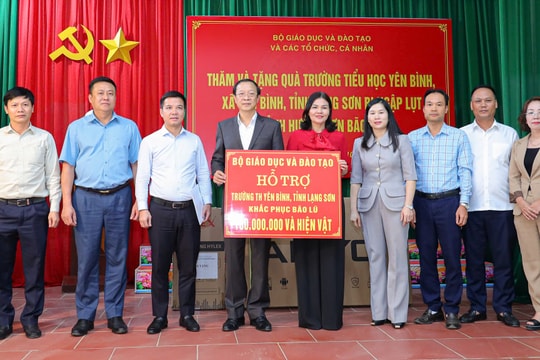 Bộ GD-ĐT hỗ trợ cơ sở giáo dục Lạng Sơn khắc phục ảnh hưởng do cơn bão số 11