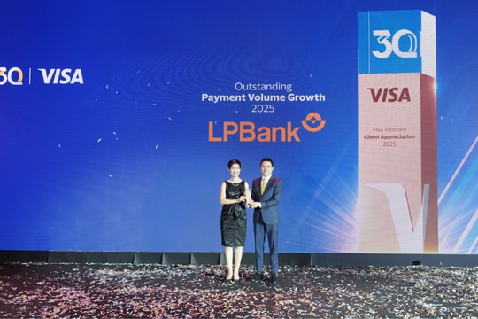 LPBank được Visa vinh danh “Ngân hàng tăng trưởng vượt trội về doanh số giao dịch thẻ 2025”