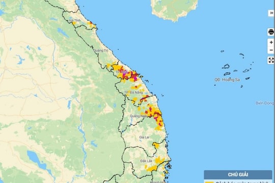 Cảnh báo lũ quét, sạt lở đất do mưa lũ trên khu vực các tỉnh từ Hà Tĩnh đến Khánh Hòa