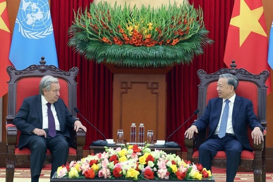 Tổng Bí thư Tô Lâm tiếp Tổng Thư ký Liên Hợp Quốc