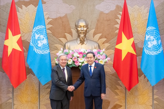 Chủ tịch Quốc hội Trần Thanh Mẫn hội kiến Tổng Thư ký Liên Hợp Quốc