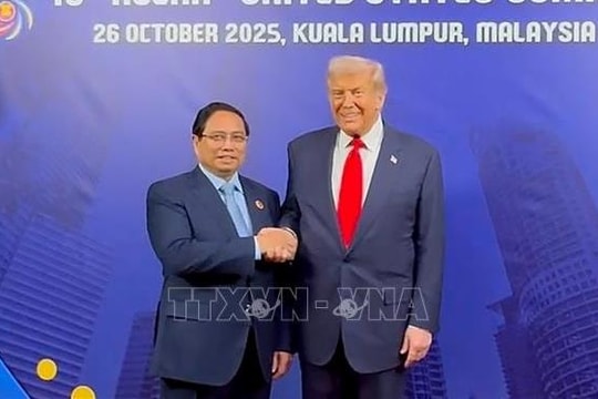 Công bố tuyên bố chung Việt Nam - Hoa Kỳ về khuôn khổ Hiệp định Thương mại đối ứng công bằng và cân bằng