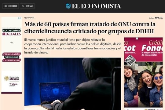 Latin American media highlight Vietnam’s hosting UN Convention against Cybercrime