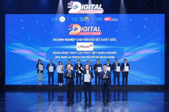 LPBank được vinh danh "Doanh nghiệp chuyển đổi số xuất sắc" tại Vietnam Digital Awards 2025