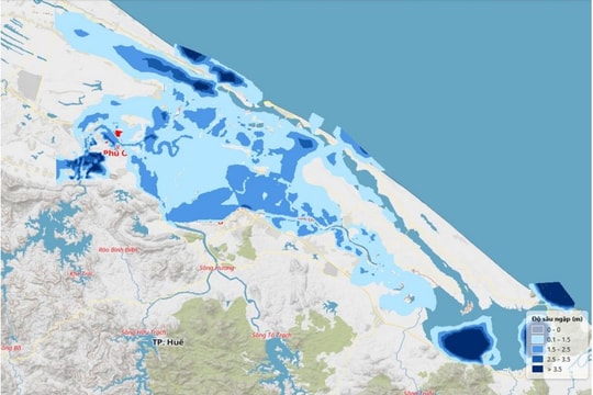 Cảnh báo lũ khẩn cấp trên các hệ thống sông ở thành phố Huế, Đà Nẵng và Quảng Ngãi
