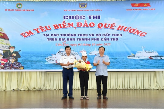 Bộ Tư lệnh Vùng Cảnh sát biển 4 tổ chức cuộc thi "Em yêu biển, đảo quê hương"