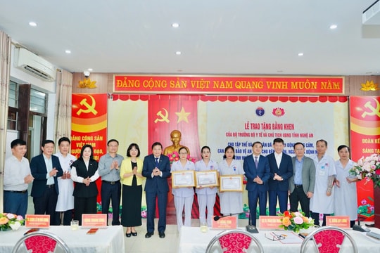 Nghệ An: Bộ Y tế tặng Bằng khen cho tập thể, cá nhân dũng cảm bảo vệ bệnh nhân
