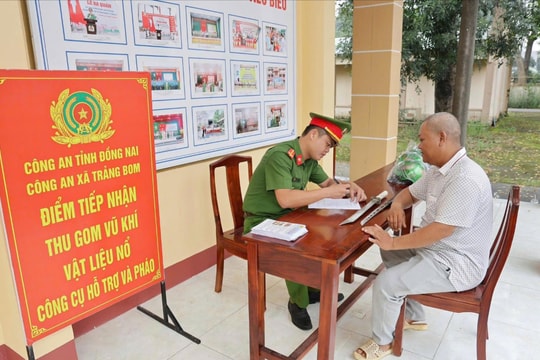 Công an Đồng Nai phát động phong trào giao nộp vũ khí, vật liệu nổ