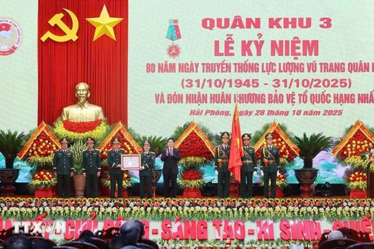 Quân khu 3 kỷ niệm 80 năm Ngày truyền thống