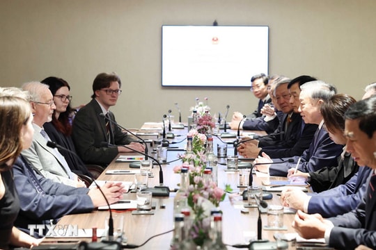 Tổng Bí thư Tô Lâm tiếp Tổng Bí thư Đảng Cộng sản Anh Robert Griffiths