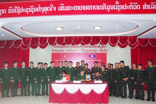 Nâng cao công tác bảo vệ biên giới giữa Quảng Trị, Huế và tỉnh Salavan (Lào)