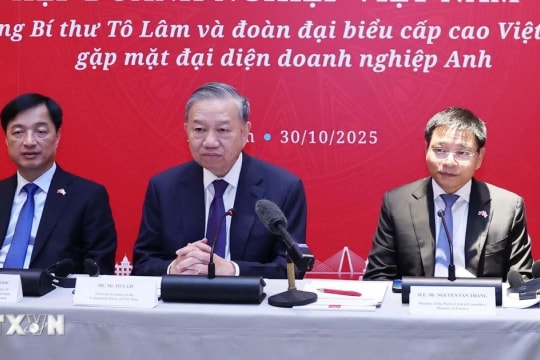 Tổng Bí thư Tô Lâm dự Tọa đàm Doanh nghiệp Việt Nam - Anh