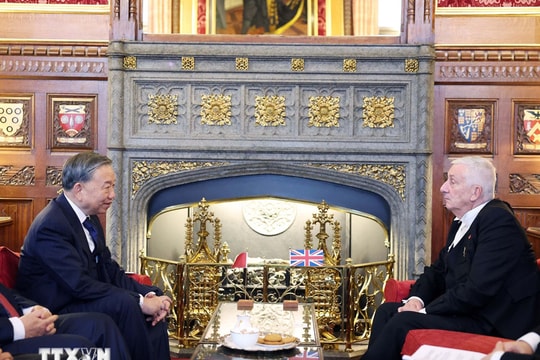 Tổng Bí thư Tô Lâm hội kiến Chủ tịch Hạ viện Anh