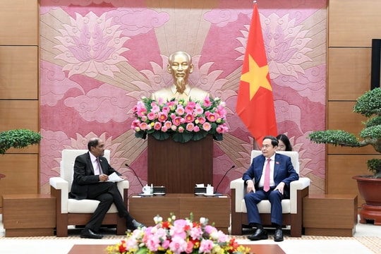 Chủ tịch Quốc hội Trần Thanh Mẫn tiếp Đại sứ Singapore tại Việt Nam