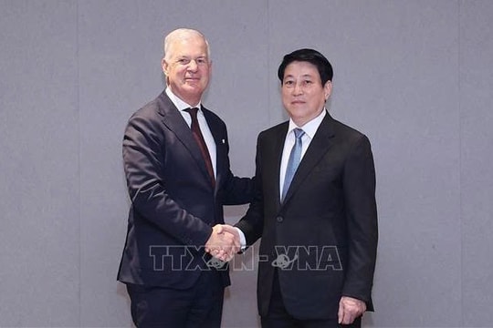 Chủ tịch nước Lương Cường tiếp Tổng Thư ký Phòng Thương mại Quốc tế