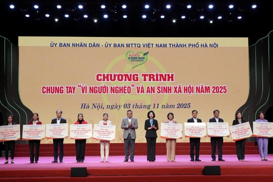 Hà Nội tiếp nhận hơn 93 tỷ đồng chung tay vì người nghèo và an sinh xã hội năm 2025