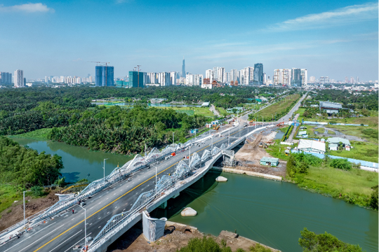 Đường liên phường xuyên tâm đô thị “tỷ đô” chuẩn bị thông xe – gỡ nút thắt ùn tắc cho nút giao lớn nhất TP. Hồ Chí Minh