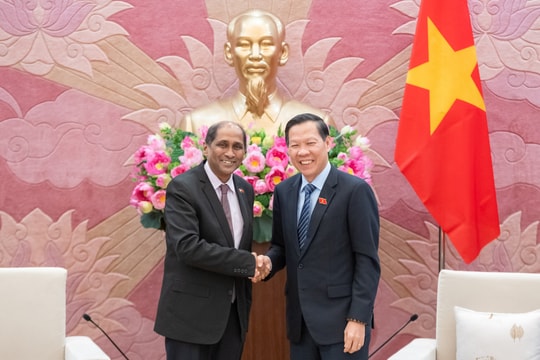 Chủ nhiệm Ủy ban Kinh tế và Tài chính Phan Văn Mãi tiếp Đại sứ Singapore tại Việt Nam