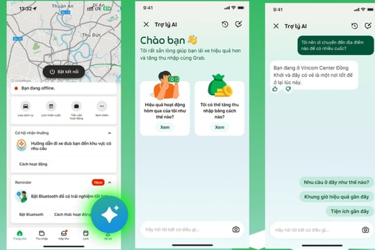 Grab chính thức thử nghiệm tính năng “Trợ lý thông minh - AI” trên ứng dụng Grab Driver