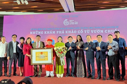 Giới thiệu nhiều di vật khảo cổ tại di tích Vườn Chuối