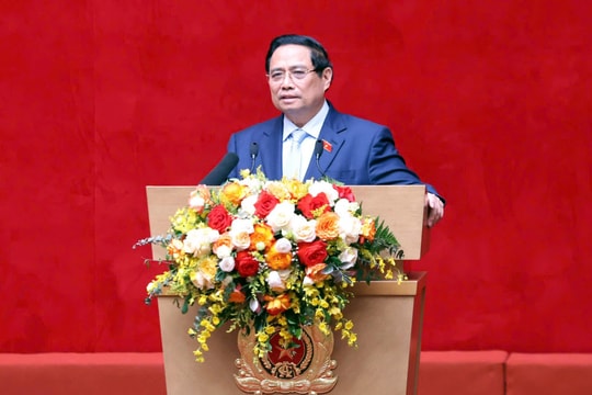 Thủ tướng Phạm Minh Chính dự Hội nghị sơ kết 1 năm triển khai lực lượng tham gia bảo vệ an ninh, trật tự ở cơ sở