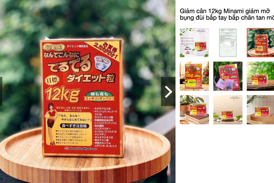 Sản phẩm "Giảm cân 12kg MINAMI  giảm mỡ bụng" làm giả bản công bố, Cục An toàn thực phẩm yêu cầu xử lý khẩn