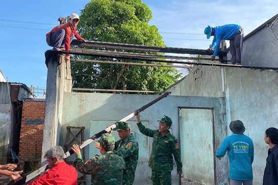 Xóa nhà tạm, gắn kết tình quân dân nơi biên giới