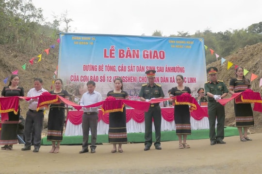 Khánh thành "Đường Quân - Dân" ở Quảng Ngãi