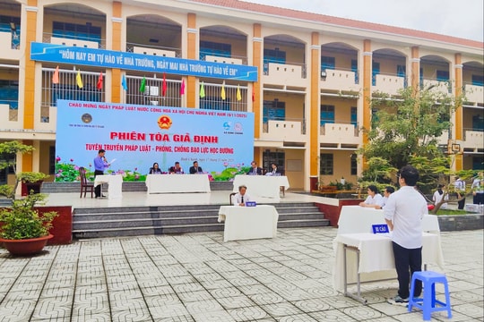 TP. Hồ Chí Minh: Tuyên truyền pháp luật về bạo lực học đường qua phiên tòa giả định