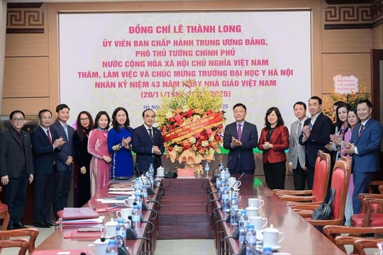 Phó Thủ tướng Lê Thành Long: " Tạo điều kiện để Trường Đại học Y Hà Nội phát triển mạnh mẽ trong thời gian tới"