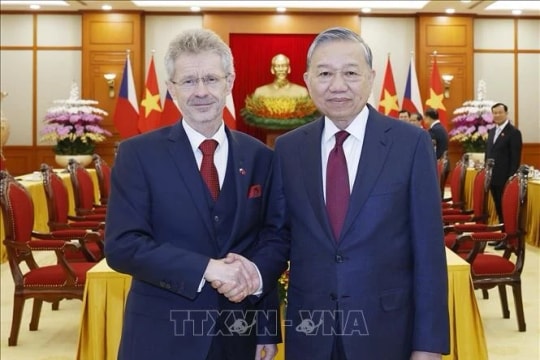 Vietnamese Party General Secretary receives Czech Senate President