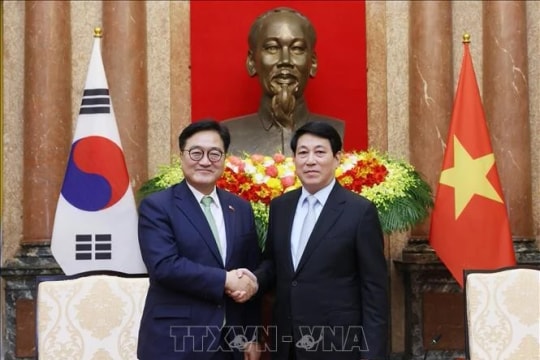 State President meets with visiting Speaker of Korean National Assembly